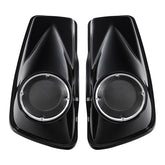 HR3 Vivid Black 6.5" Saddlebag Speaker Lids For Harley Touring Street Glide Road King 2014-2023